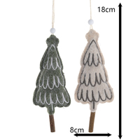 Ornements de Noël en feutre de style nordique personnalisés, décorations suspendues faites à la main pour enfants, décoration de fête de Noël DIY pour la maison