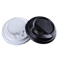 Fournisseur en gros de couvercles de tasses à café en papier PLA PP PS PET de 73 mm 75 mm 80 mm 85 mm 90 mm, dôme plat, interrupteur