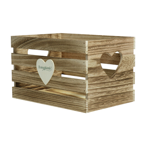 Caja de Madera Vintage con Recortes de <span class=keywords><strong>Corazón</strong></span> - Caja de Almacenamiento Decorativa Rústica para el Hogar, Bodas, Día de San Valentín (Estilo Rústico) - Product Image 5