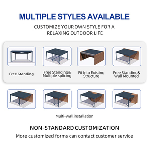 Persianas de Aluminio Ecológicas de Fácil Montaje, Ideales para Jardines, Patios y Piscinas, Inspiración Europea, Pérgola Lista para Instalar - Product Image 6