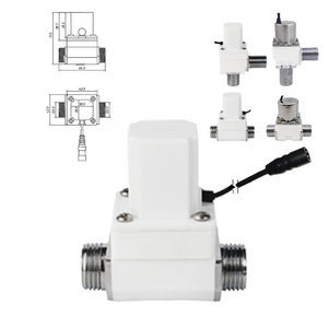 Лидер продаж Goldenland G1/2 дюймов пластиковый стопорный электромагнитный клапан <span class=keywords><strong>DC</strong></span> 3V 6V 9V 12V 24V для умного водопроводного крана - Product Image 1