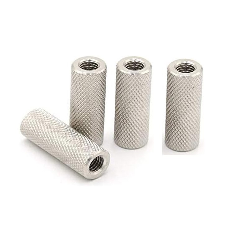 Custom M4 M5 M6 M8 M10 M12 Stainless Steel Knurled Thumb Nut Galvanized Flat Head Coupling Nut with Hand Tighten Connecting Nut