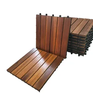 Revêtement de sol d'ingénierie Vietnam 6 lamelles en bois dur Revêtement de sol imperméable et résistant aux UV pour terrasse extérieure à vendre