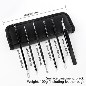 Nhà Máy Bán buôn Chất lượng cao chăm sóc da mụn đầu đen kim 5 cái mụn <span class=keywords><strong>Remover</strong></span> <span class=keywords><strong>Tool</strong></span> Set - Product Image 4