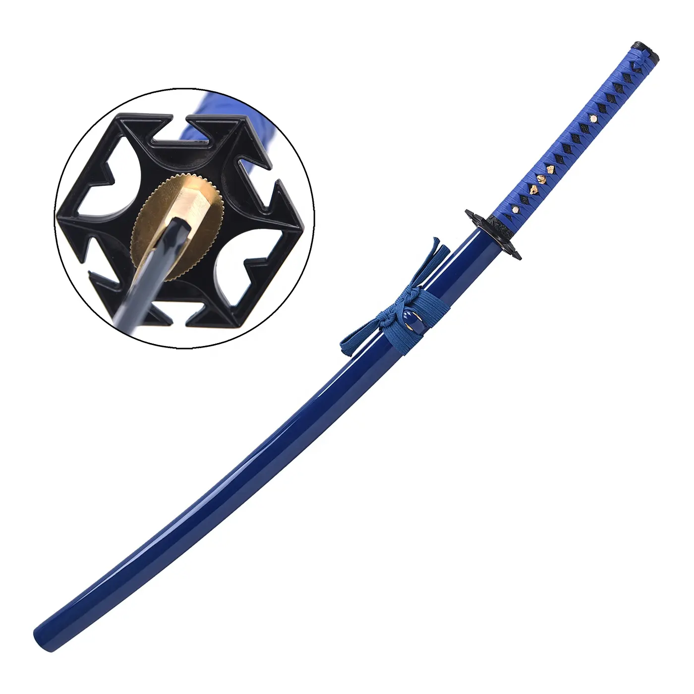 Blue blackfish skin ornamental cosplay sword Cosplay props