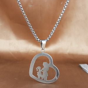 yunnique Stainless Steel Heart Pendant Necklace Unisex Gift Jewelry 23046 - Product Image 2