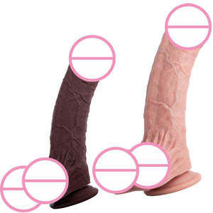 Hands Free Realistic Dildo Large Silicone <strong>Penis</strong> with Strong Suction Cup for G Spot - Product Image 1