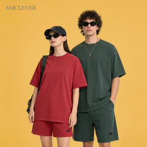 T-shirt en coton lourd de qualité supérieure 280g, lavé, vintage, délavé à l'acide, surdimensionné, logo personnalisé, streetwear, basiques de la marque - Product Image 4