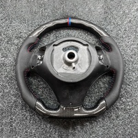 Volant personnalisé en fibre de carbone avec LED et palettes de commande pour BMW Série E (E90 328i, E60, E46, E92, E87, E92 M3, E39, X5 E70, X6 E71, E82, 7)