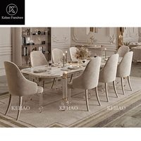 Fabrik Großhandel Nordic Möbel Esstisch mit 8 Stuhl Acryl Esstisch Transparente Hochzeit Bankett Tisch Rechteckig