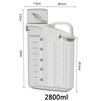 Baril de stockage rectangulaire en plastique pour aliments pour chats et chiens, étanche à l'humidité, pour les friandises pour animaux de compagnie lyophilisées