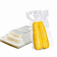 Sac d'emballage sous vide à 3 joints latéraux pour barrière à l'humidité 121 Sac de cuisson à la vapeur en nylon transparent en plastique à haute température