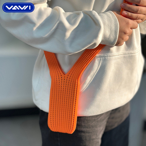 VAWI H06 Knit <strong>Phone</strong> Pocket Crossbody <strong>Bag</strong> for iPhone Pocket Sock Pouch <strong>Cell</strong> <strong>Phone</strong> Pocket with 40cm / 80cm Strap - Product Image 1