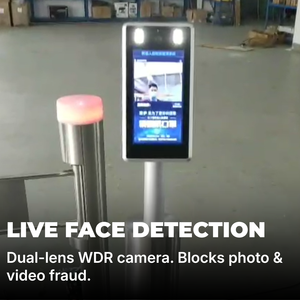 Terminal de Reconocimiento Facial con Escáner Biométrico de Doble Lente con IA para Control de <span class=keywords><strong>Acceso</strong></span> en Edificios y Oficinas - Product Image 4