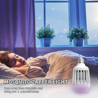 Lampe anti-moustiques électrique à lumière UV en ABS écologique double usage avec poudre répulsive et parfum inclus pour le contrôle des nuisibles
