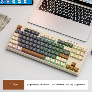 Ruso inalámbrico Bluetooth modo dual sensación mecánica teclado ruso juego mudo teclas rusas teclado de oficina - Product Image 5