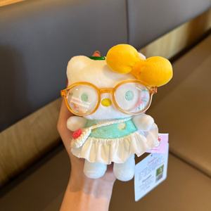 Oficial HelloKT oso de peluche Lindo bolso colgante coche llavero Regalo de Cumpleaños PP algodón relleno Super suave alivio del estrés lavado - Product Image 6