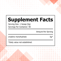 Poudre de créatine de marque privée avec monohydrate de créatine, complément alimentaire, soutient la force, améliore la santé, favorise la récupération musculaire