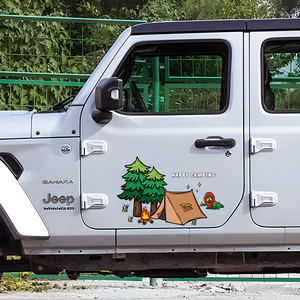 Autocollants créatifs personnalisés <span class=keywords><strong>pour</strong></span> <span class=keywords><strong>camping</strong></span> et aventure en plein air, <span class=keywords><strong>camping</strong></span>-<span class=keywords><strong>car</strong></span> tout-terrain, logos de randonnée, autocollants décoratifs <span class=keywords><strong>pour</strong></span> voiture en plein air - Product Image 3