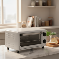 Four électrique professionnel personnalisé de 9 L pour comptoir, idéal pour la cuisson de pain, de toasts et de pizzas à la maison