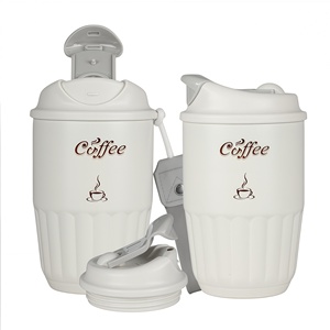 Taza de café de viaje al vacío de acero inoxidable portátil de 14oz con cuerda bonita aislada con interior de cerámica mantener caliente y <span class=keywords><strong>frío</strong></span> para uso <span class=keywords><strong>en</strong></span> la oficina - Product Image 1