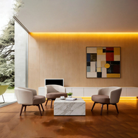 Fauteuil inclinable en tissu de style nordique moderne du milieu du siècle, style Wabi-Sabi, structure en bois massif, garantie 1 an, pour la maison, le bureau, le salon