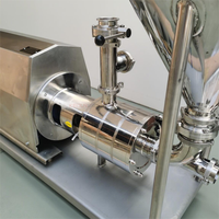 Pompa Mixer Inline Baja Tahan Karat High Shear Kelas Makanan Tekanan Rendah OEM Pompa Homogenisasi Cairan Satu Tahap