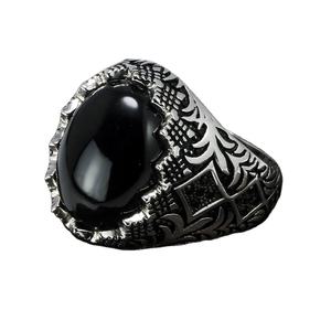 Мужские турецкие кольца из серебра 925 пробы в античном стиле - Product Image 2