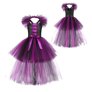 Vestido <span class=keywords><strong>de</strong></span> disfraz <span class=keywords><strong>de</strong></span> Maléfica para niñas, fiesta <span class=keywords><strong>de</strong></span> Halloween, Cosplay, traje <span class=keywords><strong>de</strong></span> actuación <span class=keywords><strong>de</strong></span> <span class=keywords><strong>bruja</strong></span> con <span class=keywords><strong>tren</strong></span> para niños - Product Image 6