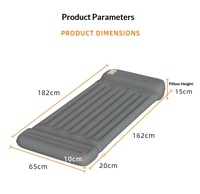 Matelas gonflable pour voiture, matelas simple en PVC moderne, matelas de camping pour coffre de SUV, pompe intégrée, 37% de réduction sur les longues distances