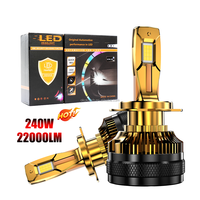 Phare à LED pour voiture M8PRO X120Pro 240W 22000lm H4 H7 H11 9005 9006 Ampoule de phare à LED pour voiture