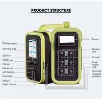 SKZ1050D-O2 Analyseur multi-gaz portable d'oxygène et de gaz combustibles avec enregistreur de données, alarme sonore, haute précision, en métal, personnalisable