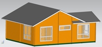 Kits de cabine en bois, maison préfabriquée, maison en bois, maison en bois