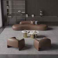 Ensemble de canapé et table basse de réception moderne de luxe léger pour espace de repos de bureau, salon de beauté, bureau de vente, table de négociation et chaises d'accueil