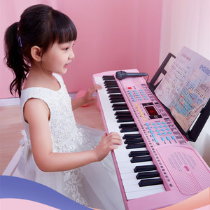 Cô Gái Món Quà Âm Nhạc Nhạc Cụ Đồ Chơi Đàn Piano Điện Tử Organ Bàn Phím Công Cụ 61 Phím Âm Nhạc Bàn Phím Cho Trẻ Em - Product Image 1