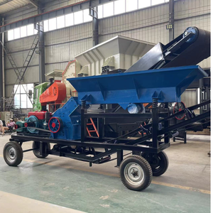 Trituradora de martillo de mineral de oro PC800 * 600 diésel pequeña de fábrica, trituradora de carbón de piedra portátil usada para línea de trituración minera - Product Image 2