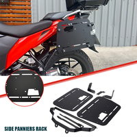 Accessoires multifonctionnels pour moto, support de boîte de voyage universel, démontage rapide, 18L 28L 35L, support de boîte de voyage en aluminium