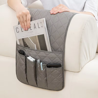 Organisateur de repose-bras de canapé MIXWARES antidérapant et imperméable avec 5 poches pour téléphone, magazine, iPad