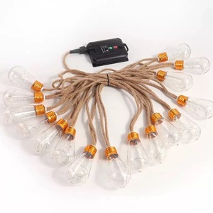 ไฟประดับพลังงานแสงอาทิตย์กลางแจ้ง เชือกป่าน 8 เมตร 160 LED กันน้ำ หลอดไฟกันแตก ไฟตกแต่งวันหยุด ไฟตกแต่งคริสต์มาส - Product Image 6