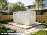 Kiosque de restauration rapide, bar à café, boutique ou librairie modulaire préfabriquée portable et personnalisable de 20 pieds, style moderne et compact