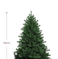 Vente directe transfrontalière : Arbre de Noël artificiel en PVC en forme de V, luxueux, écologique, ignifuge et très demandé