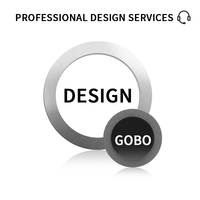 Projecteurs de Gobos Lumineux 30/37.5/48.5mm, Projecteur de Logo Gobo Pleine Couleur, Gobo UV Laser HD, Projecteur Gobo de Précision LED