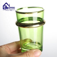 Verres à thé en verre Beldi de style moyen-oriental fabriqués en Chine, cadeau de Ramadan, couleur, 130 ml, lot de 12 pièces, verres à boire Beldi