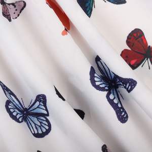 蝴蝶印花膨化袖长公主裙派对生日家庭服装母女搭配套装 - Product Image 6