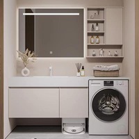 Dalle de pierre carrée de conception chinoise écologique, thermoformée, intégrée sans joint, pour salle de bain, installation autonome