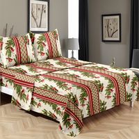 Ensemble de draps de lit en polyester biologique à motif de Noël Twin Full Queen King Size pour chambre d'enfant pour la maison ou l'hôtel