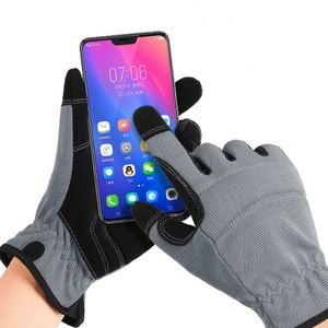 Gants de sécurité ergonomiques personnalisables en gros, compatibles écran tactile, avec coussinet en mousse et cuir synthétique, directement de l'usine - Product Image 6