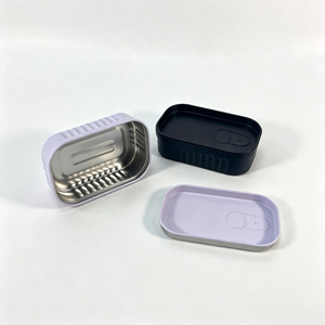 Caja de Almacenamiento de Hojalata Sellada a Prueba de Olores con Forma de Sardina, Novedad en Stock, 102x62x25mm, para Joyería, Manualidades, Clips de Papel, Logotipo Personalizado - Product Image 3
