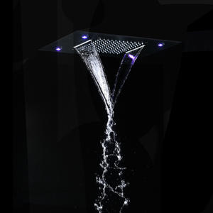 Cabezal de Ducha Rectangular H-50X36PB con LED, Masaje, Rociador Superior, Ecológico, 0.1-1mpa - Product Image 2