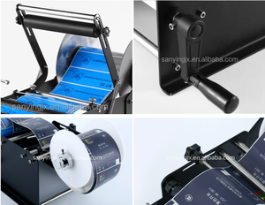 MT-30 Kaleng Kaleng Timah Manual Desktop Kecil Botol Bundar Stiker Mesin Aplikator Pelabelan - Product Image 4